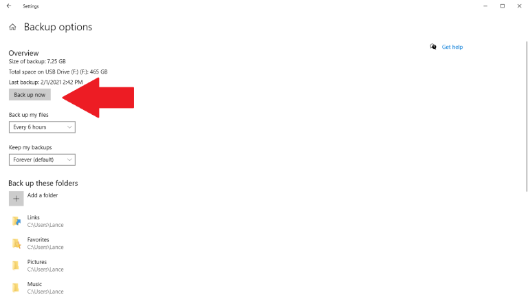 پشتیبان گیری فایل